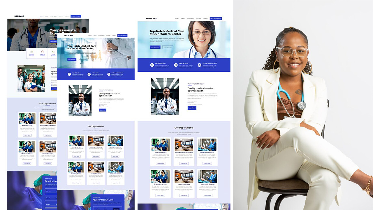 Elementor Hospital website template