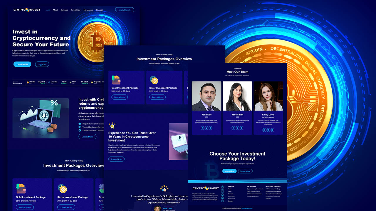 Homepage crypto invest