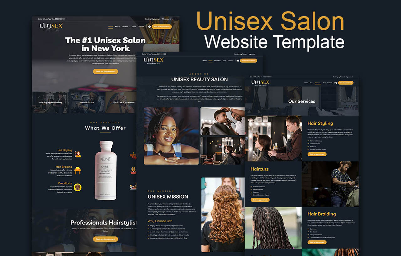 Salon Elementor Template