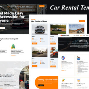Car Rental Elementor Template