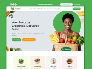 FreshMart Elementor WooCommerce template