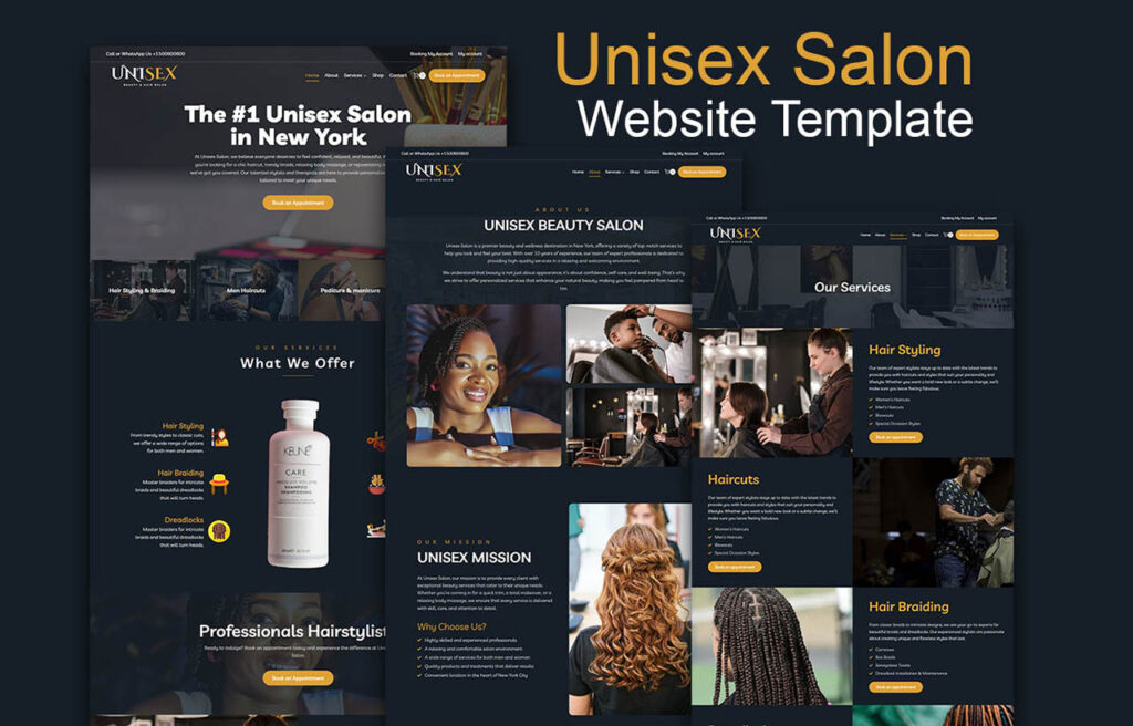 Salon Elementor Template